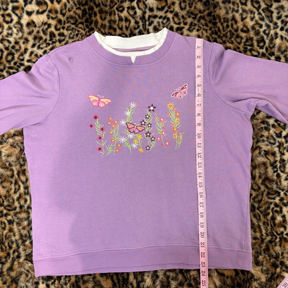 Floral Embroidered Women's Crew Neck Sweater - Picture 10 of 16